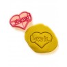 Cortante para Galletitas Corazón San Valentin Love Is