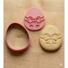 Cortante + Sello para Galletitas Pascuas Huevito Moño