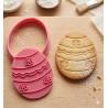 Cortante + Sello para Galletitas Pascuas Huevo Flores