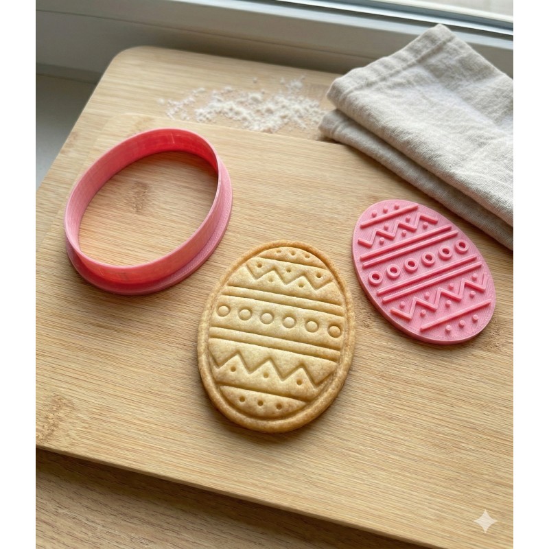 Cortante + Sello para Galletitas Pascuas Huevito 2