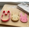 Cortante + Sello para Galletitas Pascuas Conejito Perfil