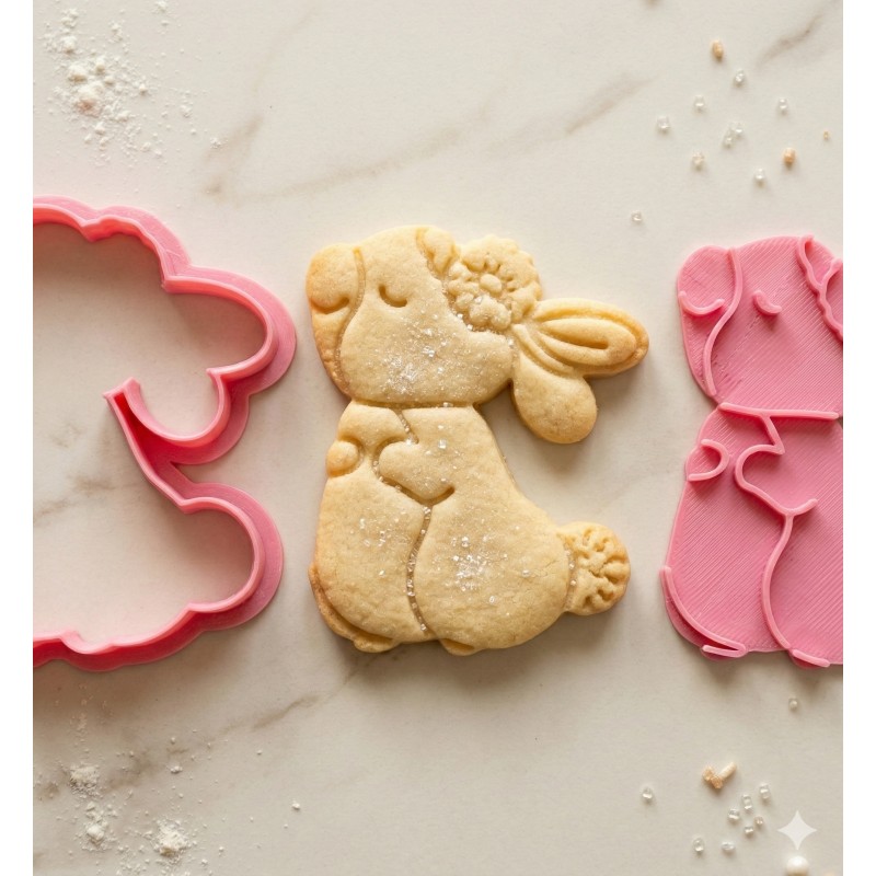 Cortante + Sello para Galletitas Pascuas Conejito 4